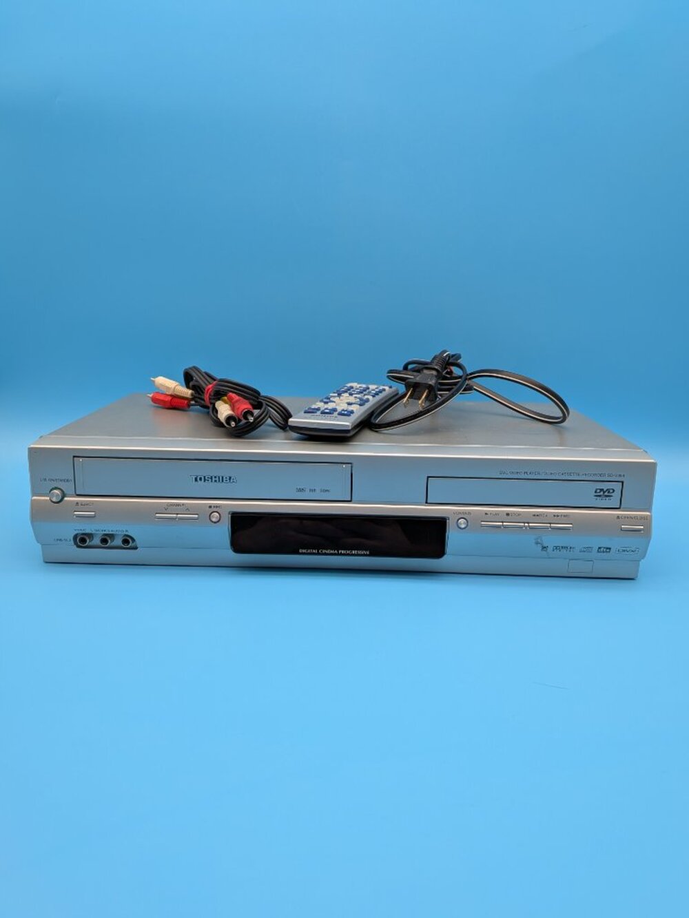 Toshiba SD-V394SC DVD / VCR Combo Player VHS Universal Remote TESTED READ